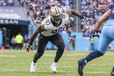 New Orleans Saints defensive end Tanoh Kpassagnon (90). Credit: shutterstock.com